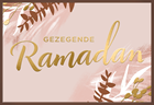 Eid mubarak chocolade kaart gezegende ramadan